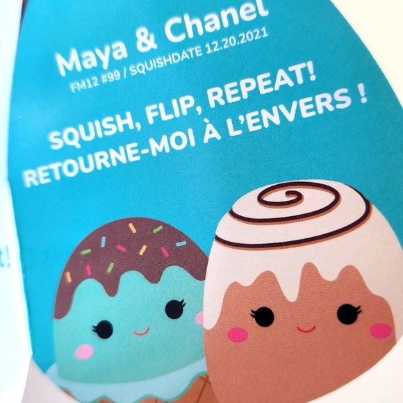 MAYA 🔄 CHANEL 🍦🧁 Mint Ice Cream & Cinnamon Roll Large Flip A Mallow ☆》NWT《☆ - Picture 10 of 11
